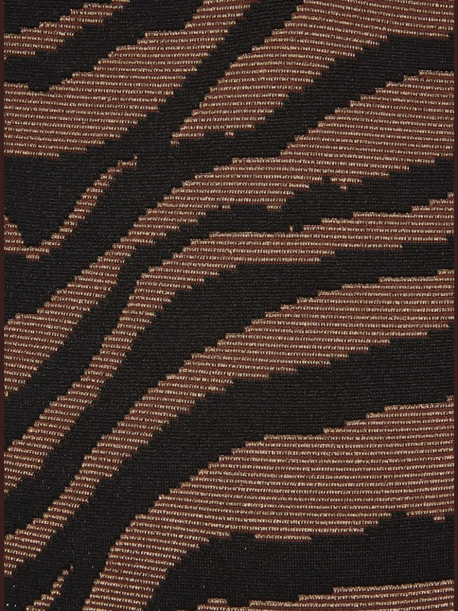 Monokini à col en V avec motifs animaliers et matière structurée brillante