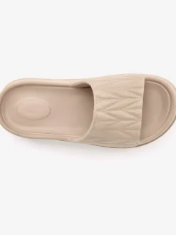 Mules de bain chaussures de bain estivales avec semelle compensée tendance