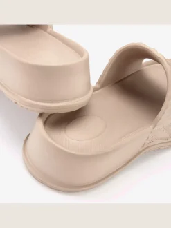 Mules de bain chaussures de bain estivales avec semelle compensée tendance