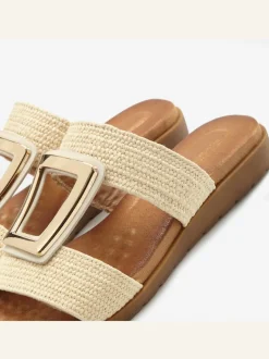 Mules estivales au superbe design en raphia