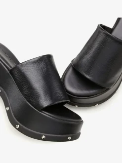 Mules élégantes en cuir de qualité