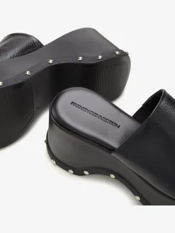Mules élégantes en cuir de qualité