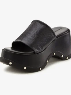 Mules élégantes en cuir de qualité