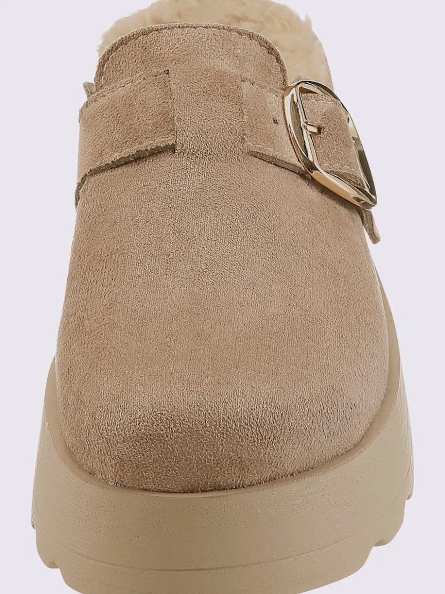 Mules matière synthétique