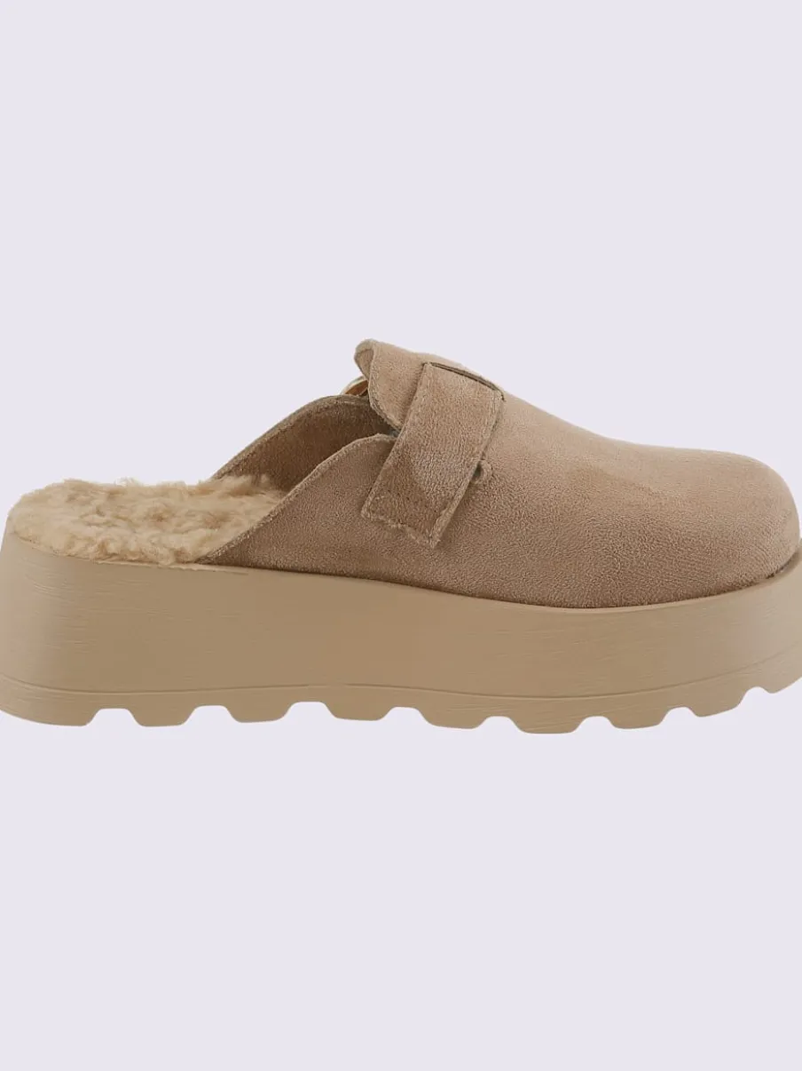 Mules matière synthétique