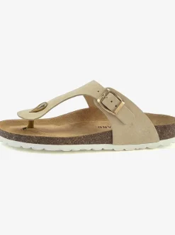 Mules tendance en cuir velours de qualité avec voûte plantaire en liège confortable