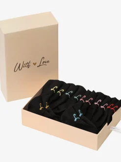 7 paires de socquettes dans un coffret cadeau coulissant