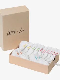 7 paires de socquettes dans un coffret cadeau coulissant