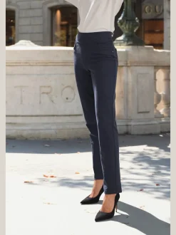 Pantalon ajusté avec 5 poches et matière extensible