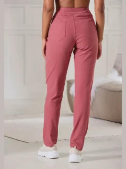 Pantalon ajusté avec 5 poches et matière extensible