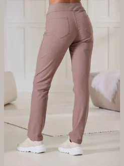 Pantalon ajusté avec 5 poches et matière extensible