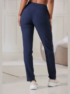 Pantalon ajusté avec 5 poches et matière extensible
