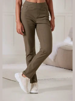 Pantalon ajusté avec 5 poches et matière extensible