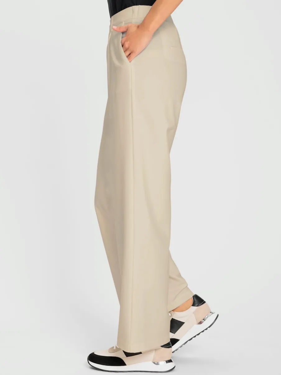 Pantalon ample avec ceinture élastique et poches