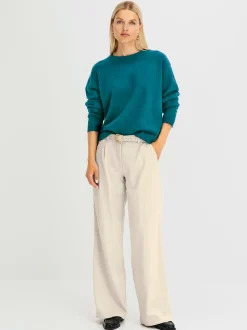 Pantalon ample avec ceinture élastique et poches