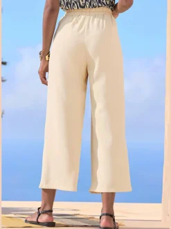 Pantalon 7/8 avec ceinture confortable et poches pratiques