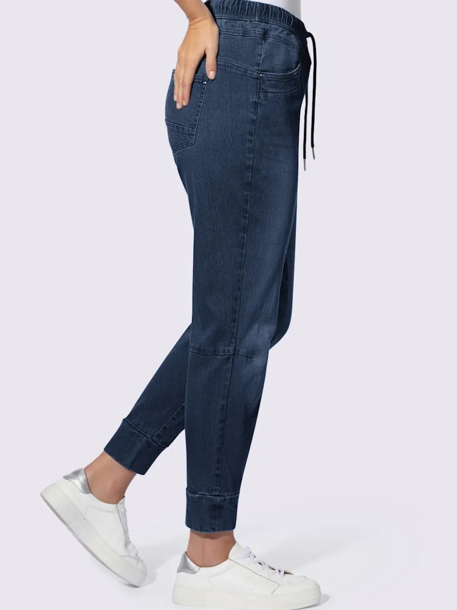 Pantalon 7/8 avec ceinture élastique et poches confortables