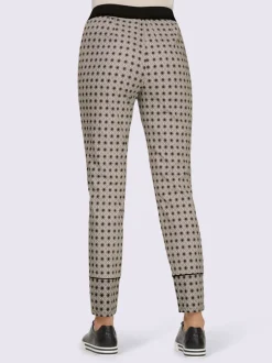 Pantalon avec imprimé graphique et ceinture élastique confortable