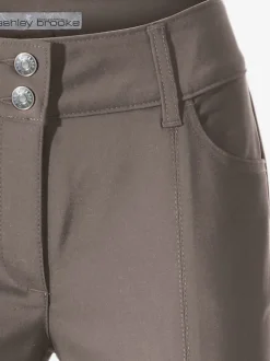 Pantalon bootcut en tissu extensible avec effet ventre plat