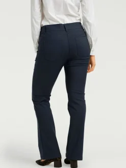 Pantalon bootcut en tissu extensible avec effet ventre plat