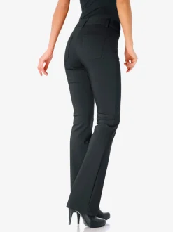 Pantalon bootcut en tissu extensible avec effet ventre plat