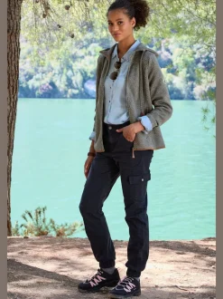 Pantalon cargo doux et extensible avec poches pratiques