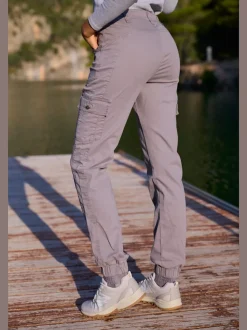 Pantalon cargo doux et extensible avec poches pratiques