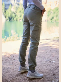 Pantalon cargo doux et extensible avec poches pratiques