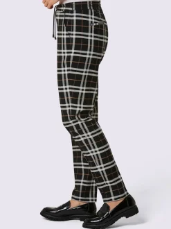Pantalon à carreaux 35% laine