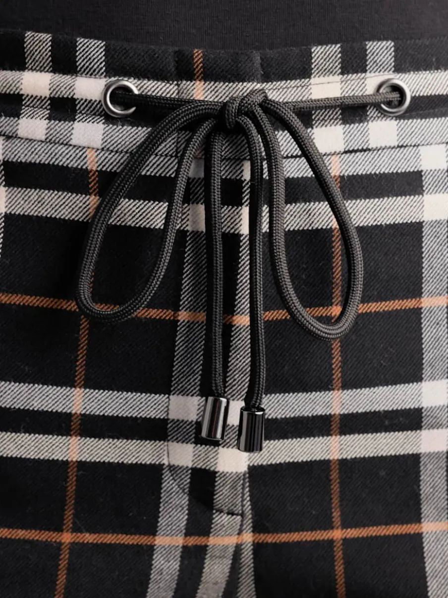 Pantalon à carreaux 35% laine