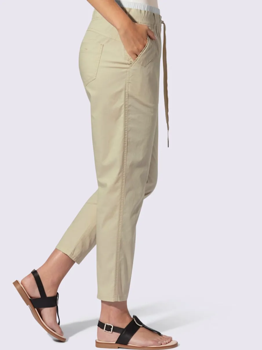 Pantalon 7/8 ceinture contrastante