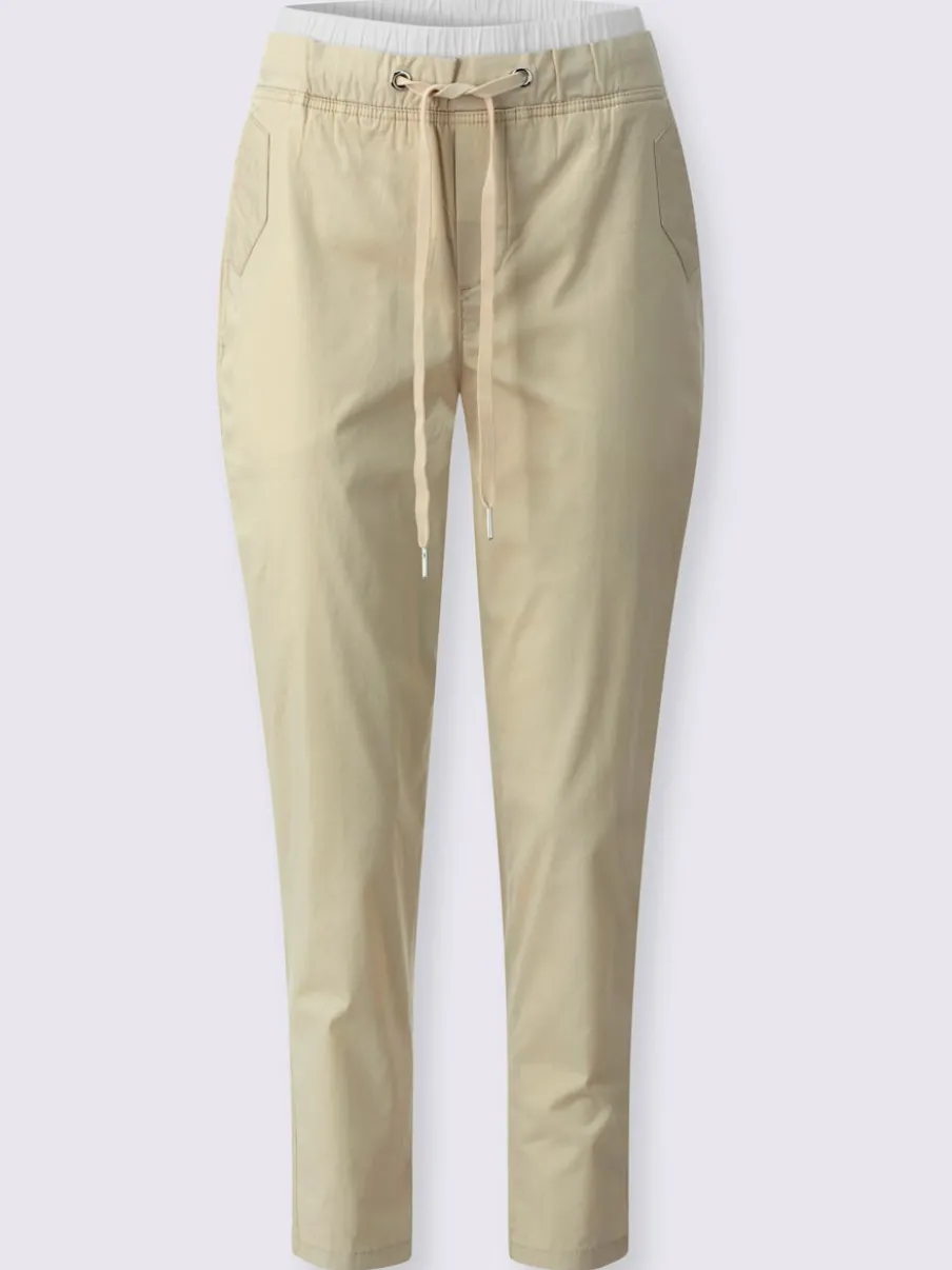 Pantalon 7/8 ceinture contrastante