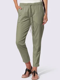 Pantalon 7/8 ceinture contrastante
