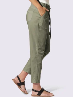Pantalon 7/8 ceinture contrastante