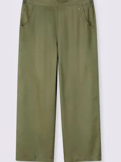 Pantalon ceinture élastique au dos