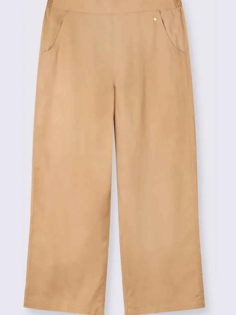 Pantalon ceinture élastique au dos