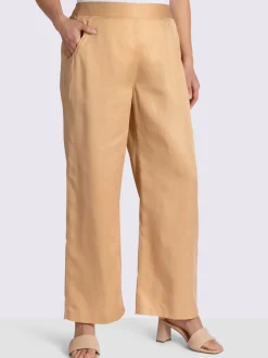 Pantalon ceinture élastique au dos