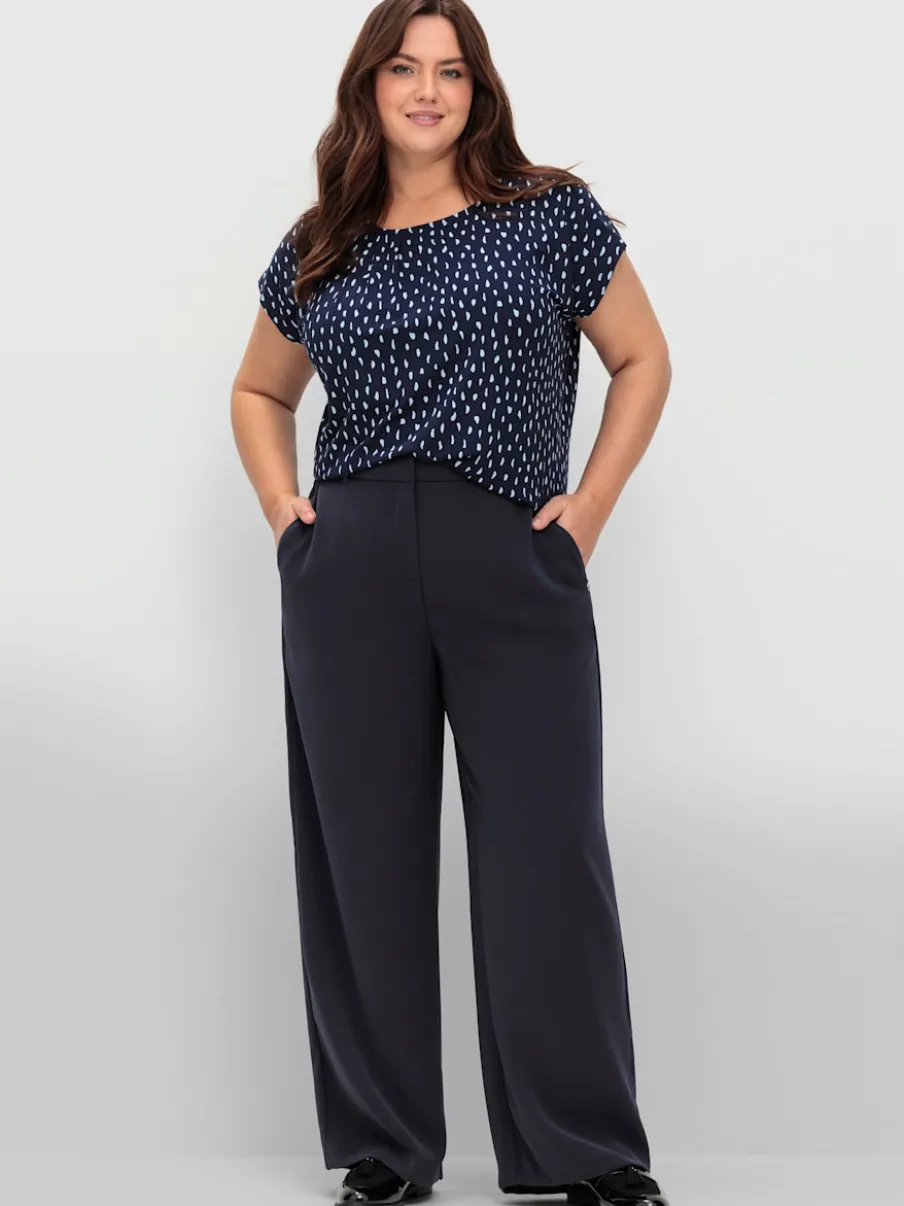 Pantalon ceinture élastique au dos