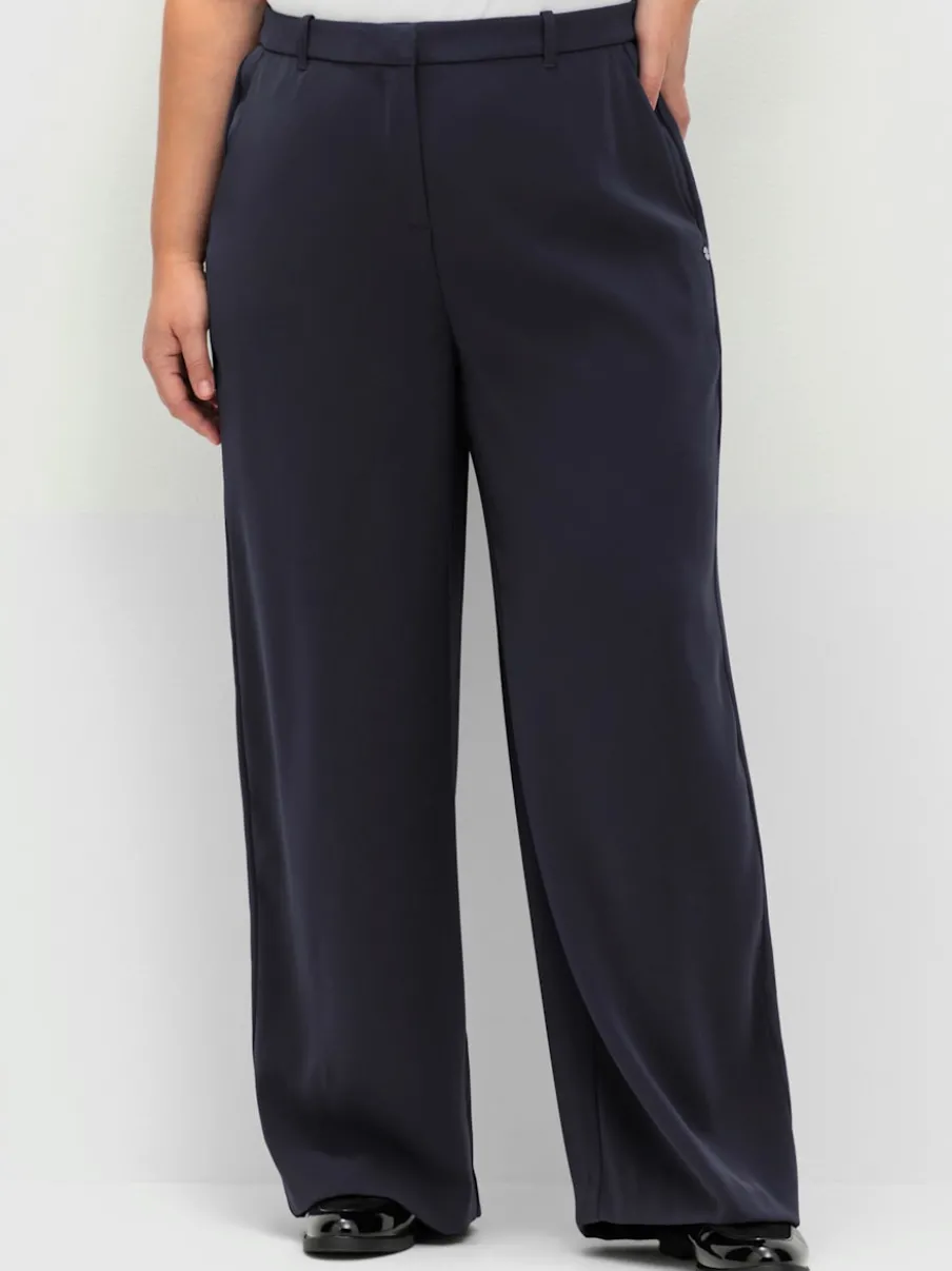 Pantalon ceinture élastique au dos
