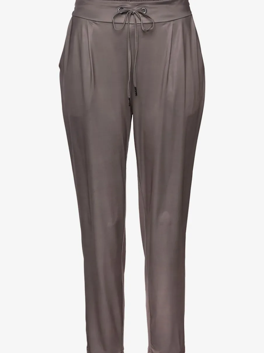 Pantalon ceinture élastique avec cordon et poches latérales fendues