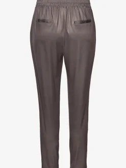 Pantalon ceinture élastique avec cordon et poches latérales fendues