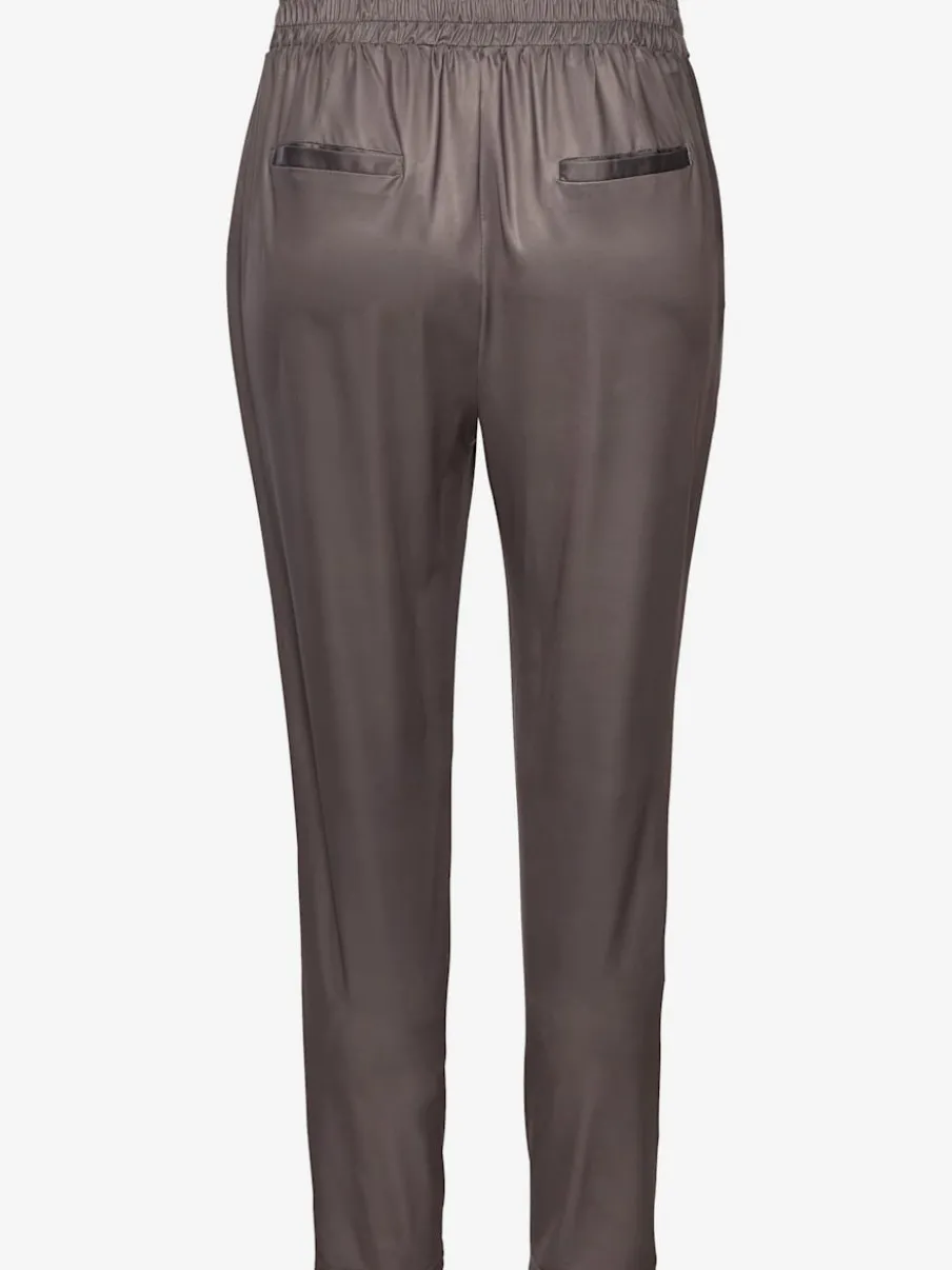Pantalon ceinture élastique avec cordon et poches latérales fendues