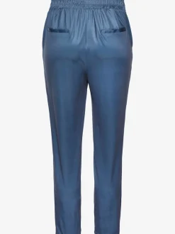 Pantalon ceinture élastique avec cordon et poches latérales fendues