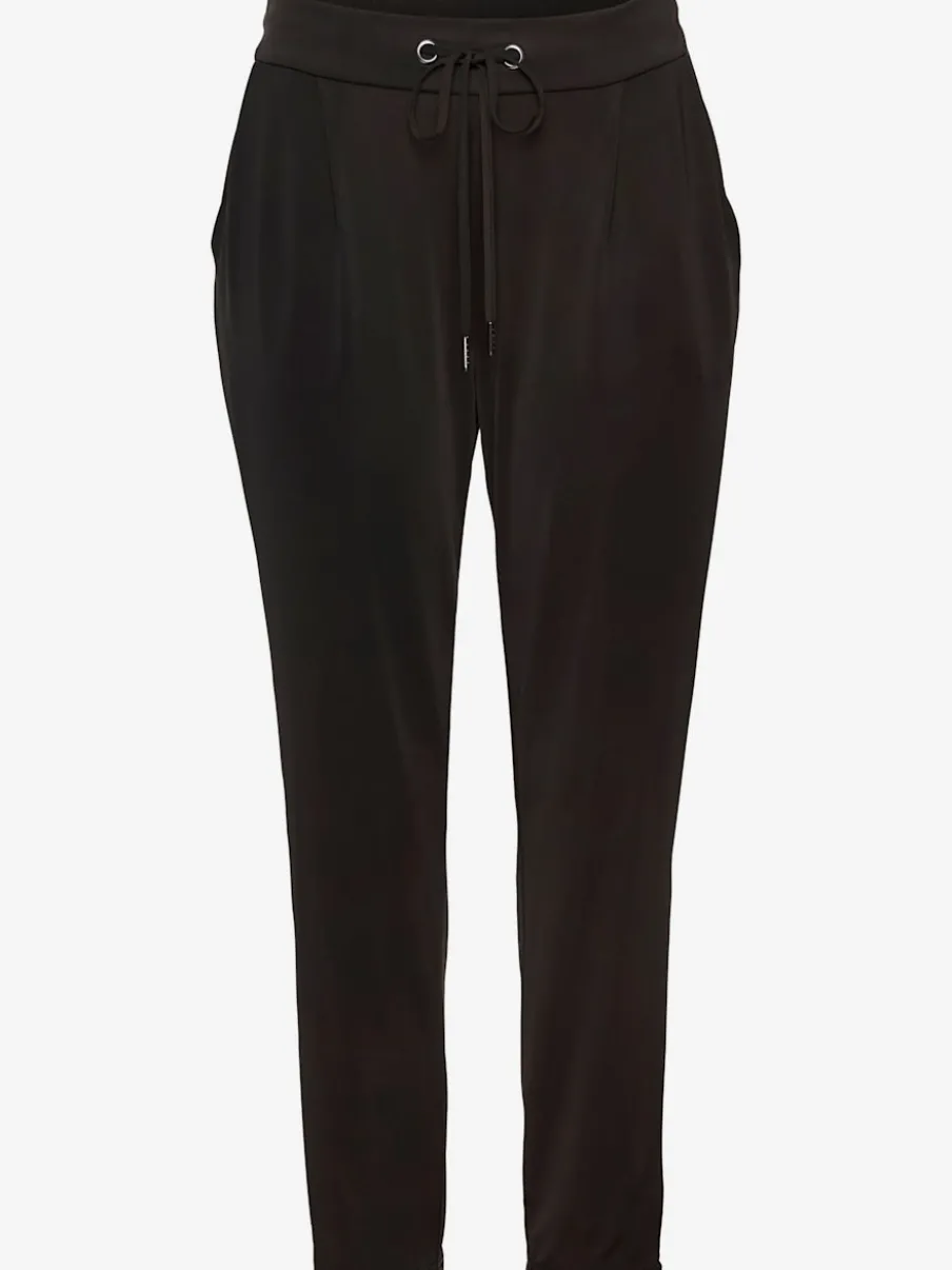Pantalon ceinture élastique avec cordon et poches latérales fendues