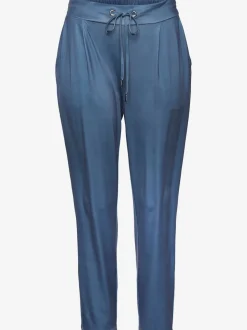 Pantalon ceinture élastique avec cordon et poches latérales fendues