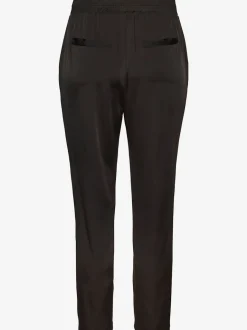 Pantalon ceinture élastique avec cordon et poches latérales fendues