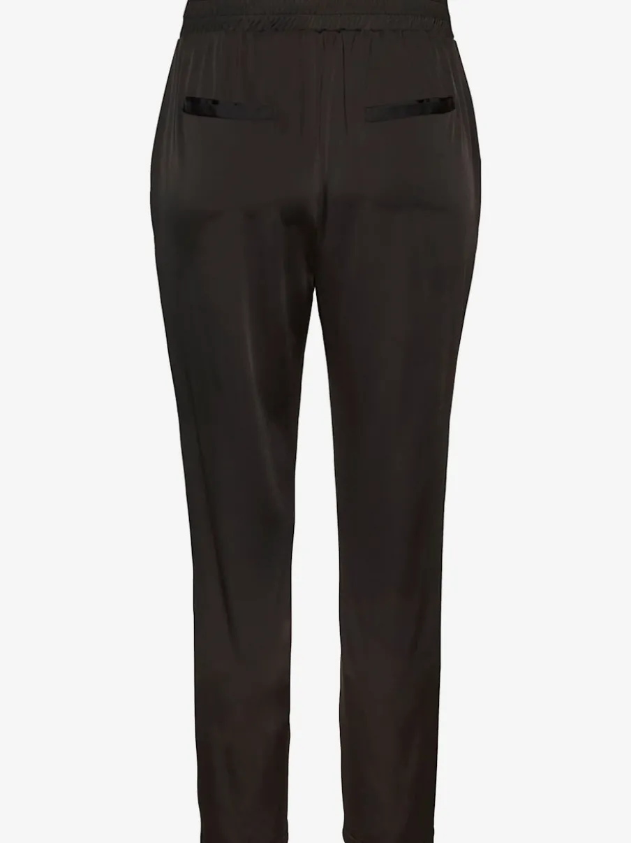 Pantalon ceinture élastique avec cordon et poches latérales fendues