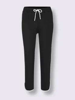 Pantalon à ceinture élastique en sweat avec poches latérales