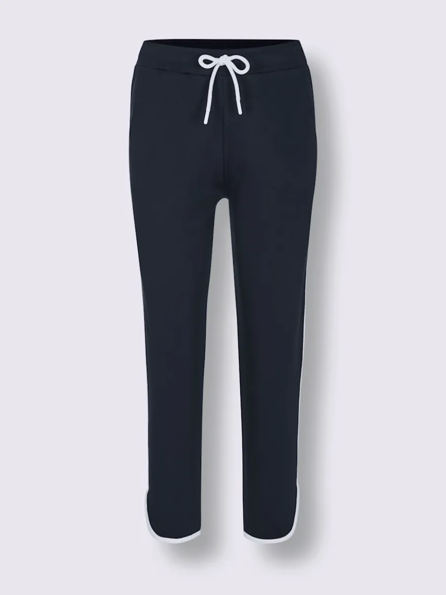 Pantalon à ceinture élastique en sweat avec poches latérales