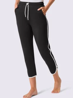 Pantalon à ceinture élastique en sweat avec poches latérales